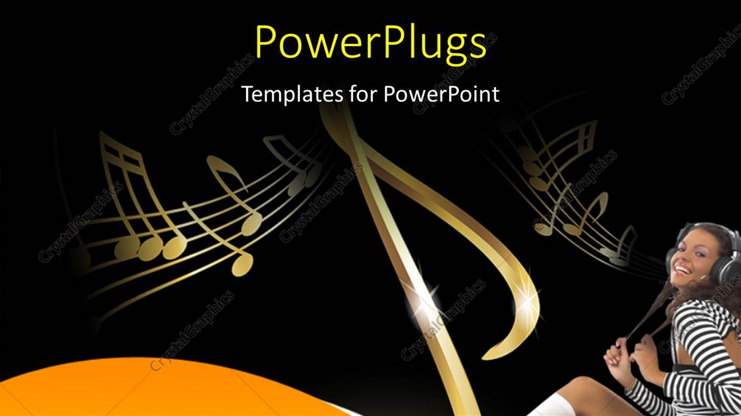 Featuring a Happy Girl because of Music