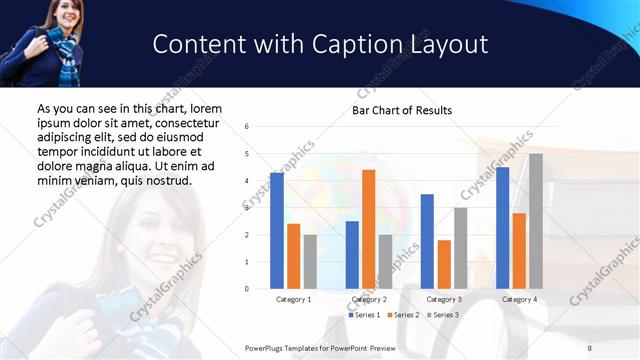 Content with Caption presentation slide layout