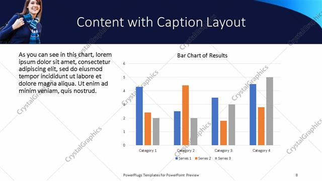 Content with Caption presentation slide layout