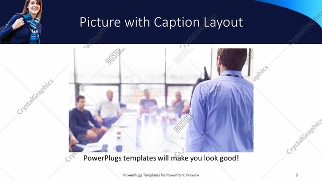 Picture with Caption presentation slide layout