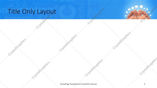 Title Only presentation slide layout