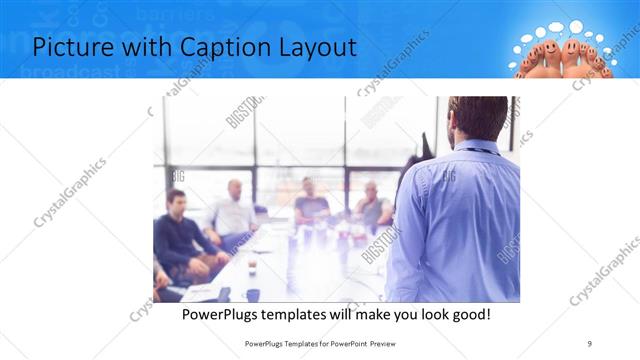 Picture with Caption presentation slide layout
