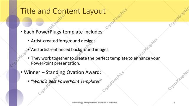 Title and Content presentation slide layout