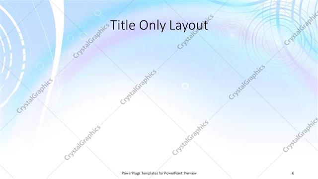 Title Only presentation slide layout