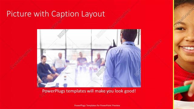 Picture with Caption presentation slide layout