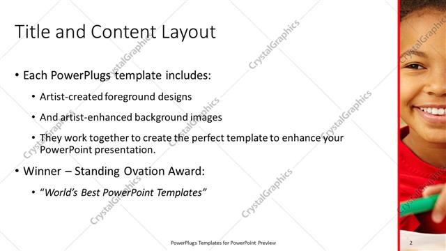 Title and Content presentation slide layout