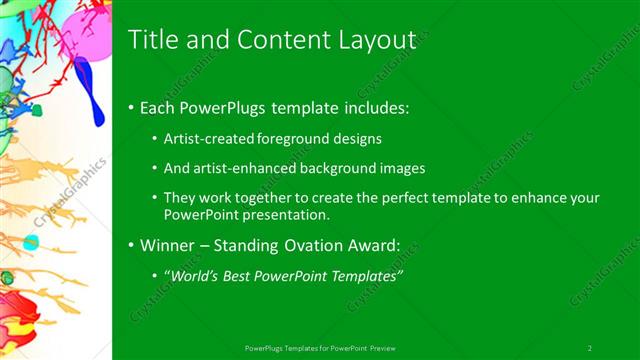 Title and Content presentation slide layout