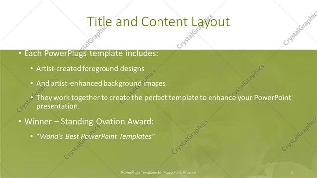 Title and Content presentation slide layout