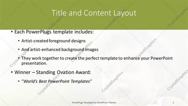 Title and Content presentation slide layout