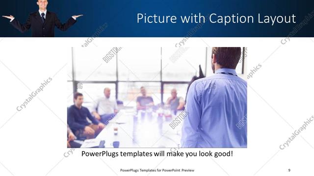 Picture with Caption presentation slide layout