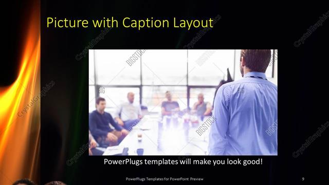 Picture with Caption presentation slide layout