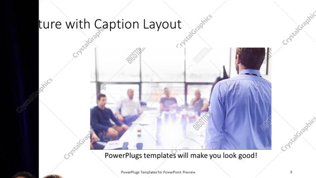 Picture with Caption presentation slide layout