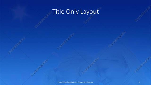 Title Only presentation slide layout