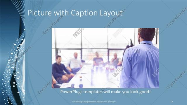 Picture with Caption presentation slide layout