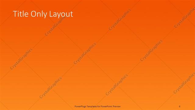 Title Only presentation slide layout