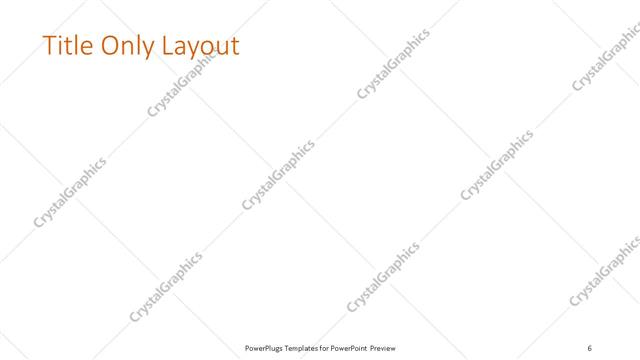 Title Only presentation slide layout