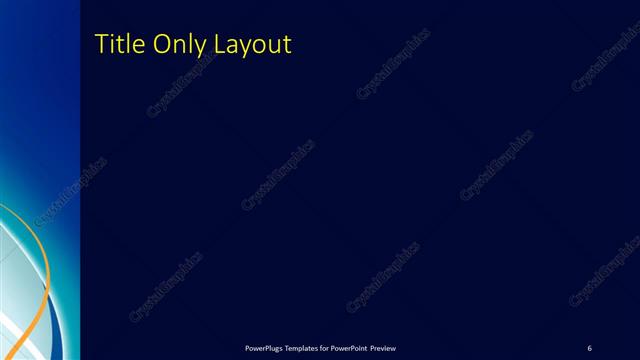 Title Only presentation slide layout