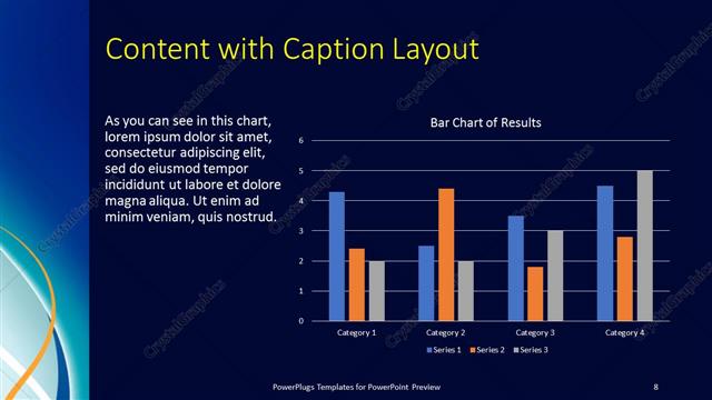 Content with Caption presentation slide layout