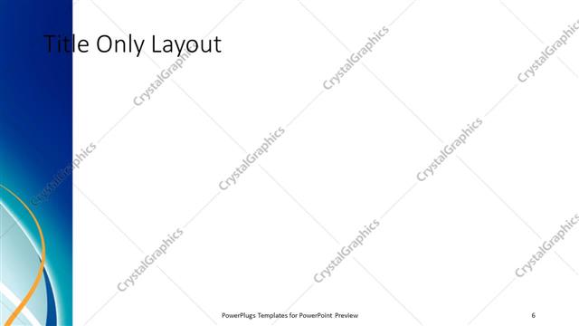 Title Only presentation slide layout