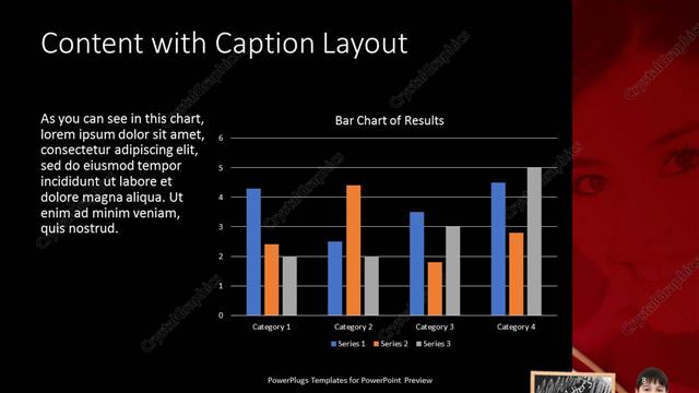 Content with Caption presentation slide layout