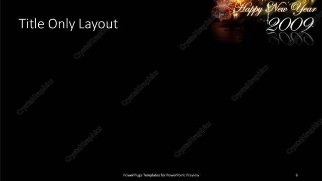 Title Only presentation slide layout