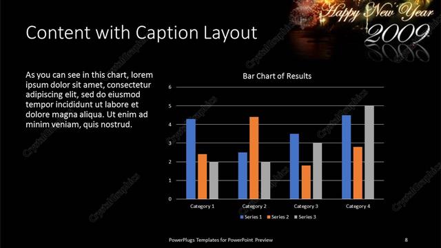 Content with Caption presentation slide layout