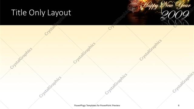 Title Only presentation slide layout