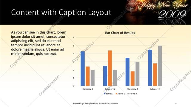 Content with Caption presentation slide layout