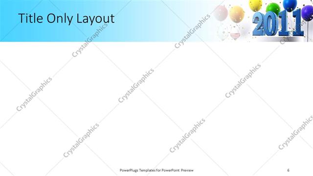 Title Only presentation slide layout