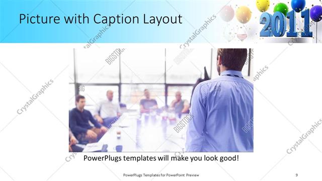 Picture with Caption presentation slide layout
