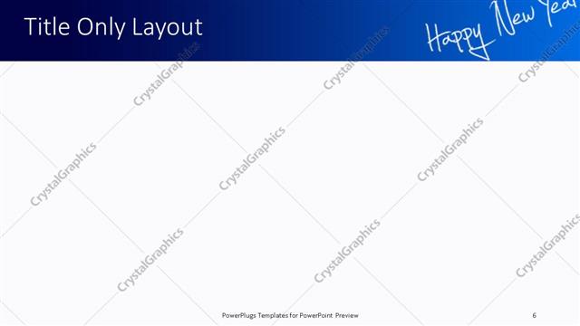 Title Only presentation slide layout