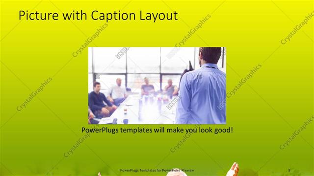 Picture with Caption presentation slide layout