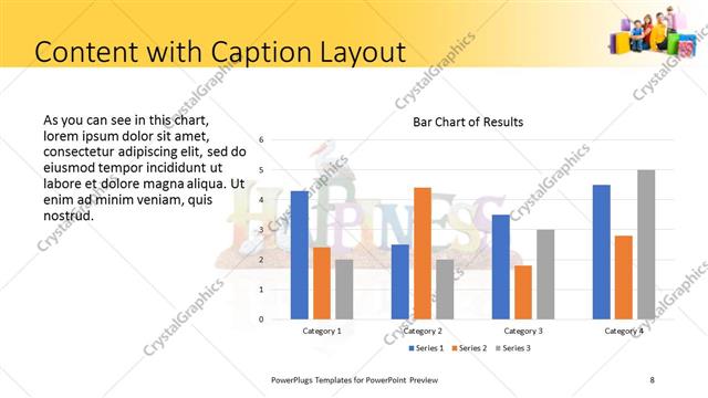 Content with Caption presentation slide layout