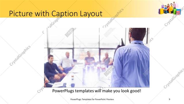 Picture with Caption presentation slide layout