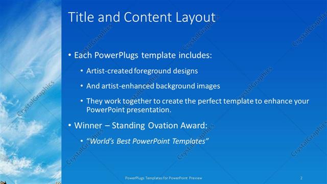 Title and Content presentation slide layout