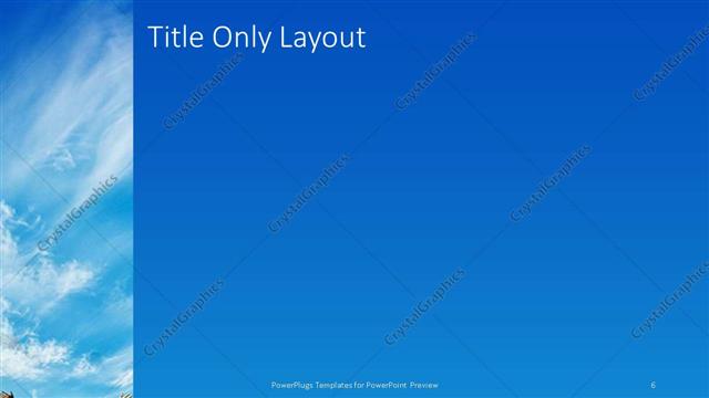 Title Only presentation slide layout