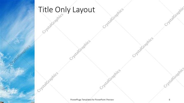 Title Only presentation slide layout