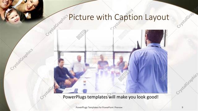 Picture with Caption presentation slide layout