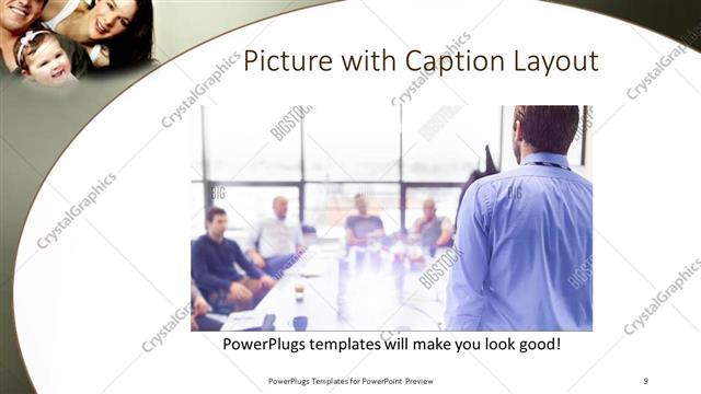 Picture with Caption presentation slide layout