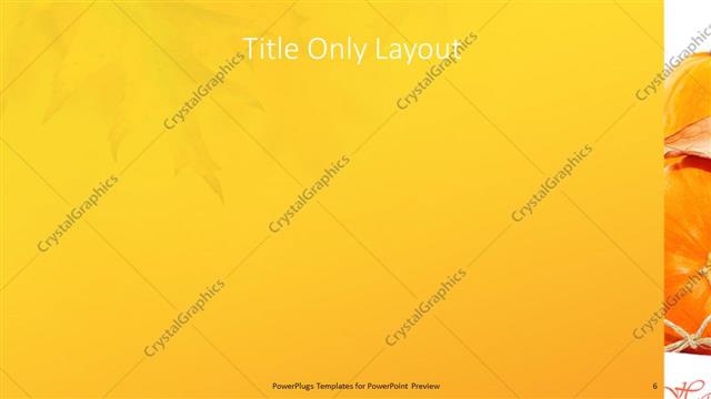 Title Only presentation slide layout