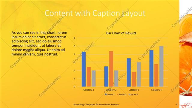 Content with Caption presentation slide layout