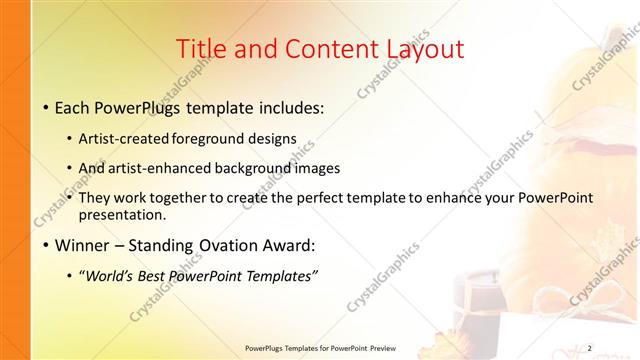 Title and Content presentation slide layout