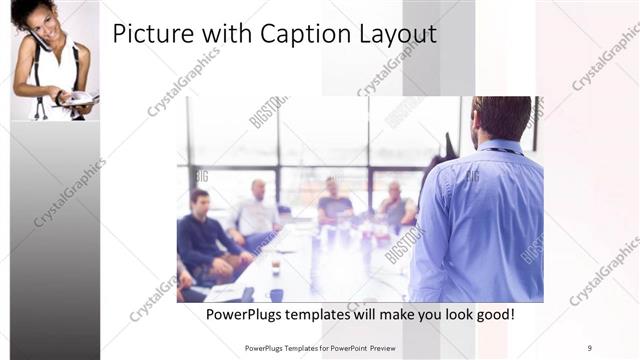 Picture with Caption presentation slide layout