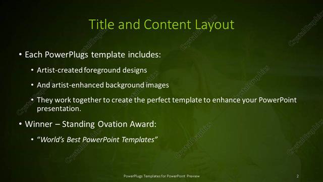 Title and Content presentation slide layout