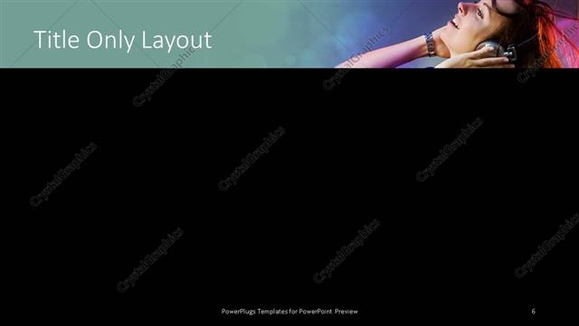 Title Only presentation slide layout