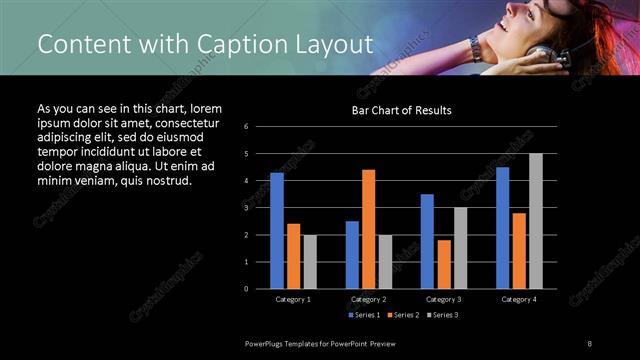 Content with Caption presentation slide layout