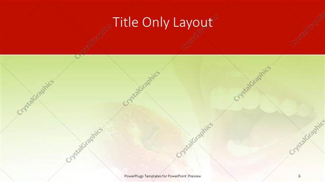 Title Only presentation slide layout