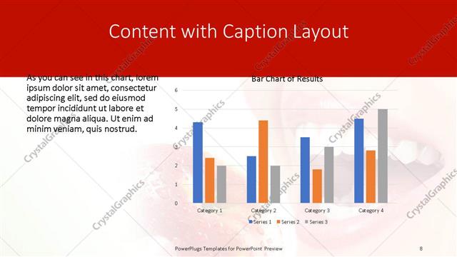 Content with Caption presentation slide layout