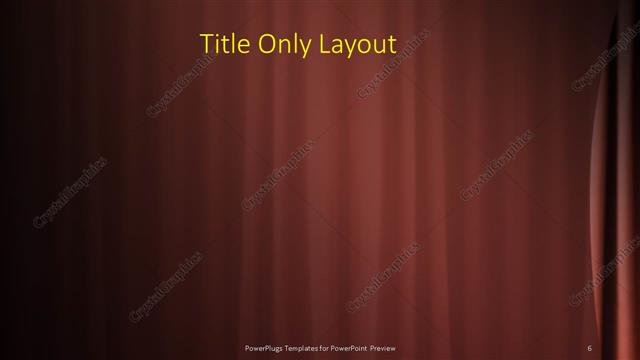 Title Only presentation slide layout