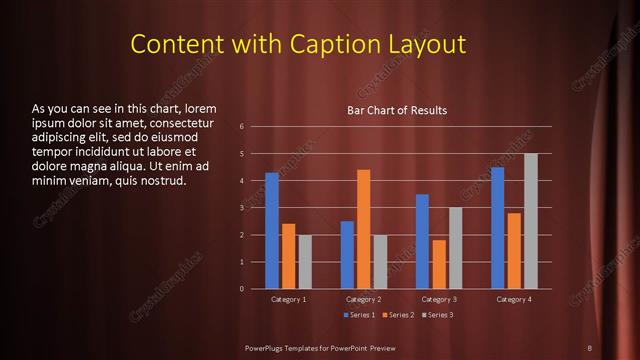 Content with Caption presentation slide layout